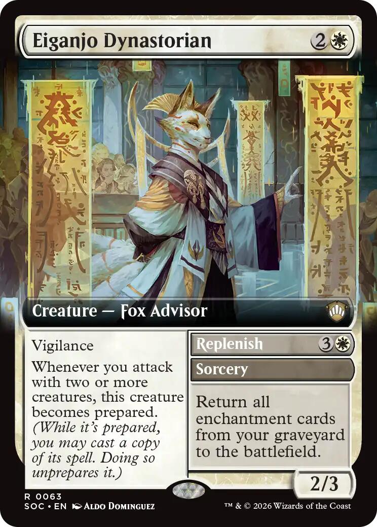 Eiganjo Dynastorian (Extended Art) [Secrets of Strixhaven Commander] | Magic Magpie