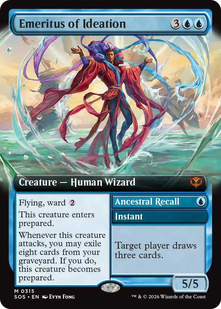 Emeritus of Ideation (Extended Art) [Secrets of Strixhaven] | Magic Magpie