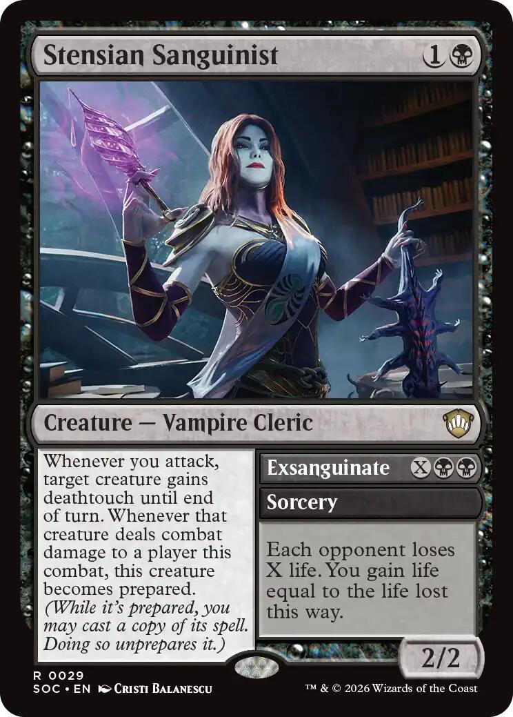 Stensian Sanguinist [Secrets of Strixhaven Commander] | Magic Magpie
