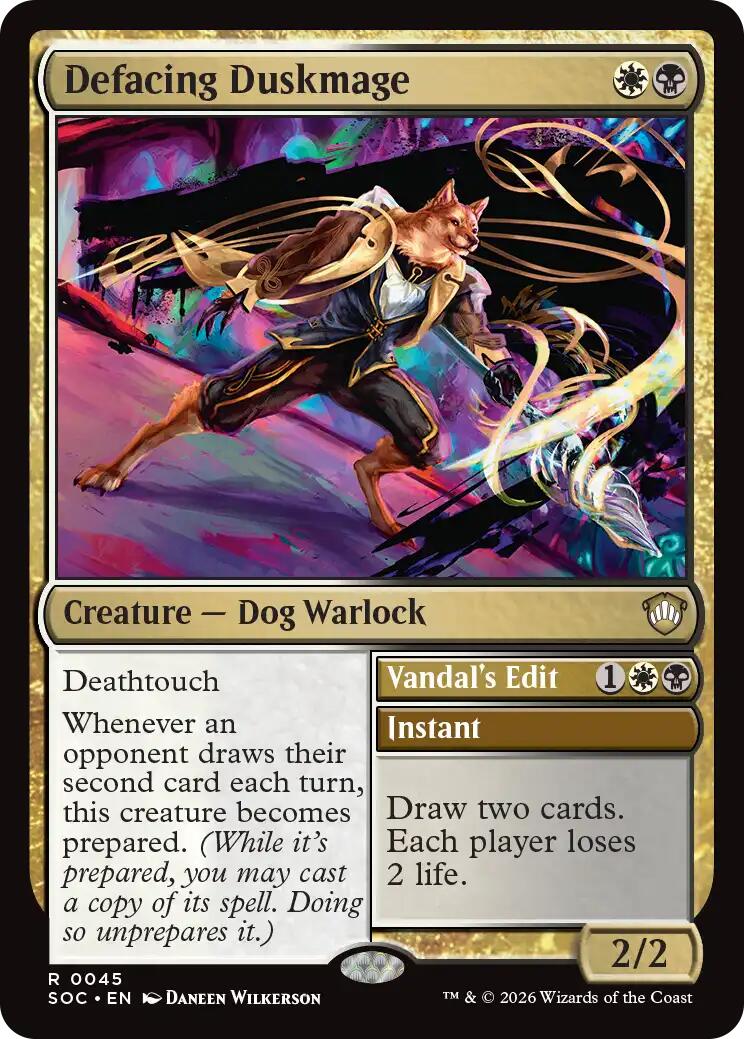 Defacing Duskmage [Secrets of Strixhaven Commander] | Magic Magpie