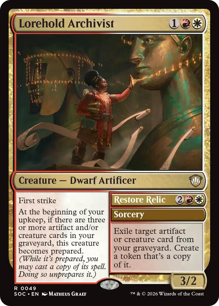 Lorehold Archivist [Secrets of Strixhaven Commander] | Magic Magpie