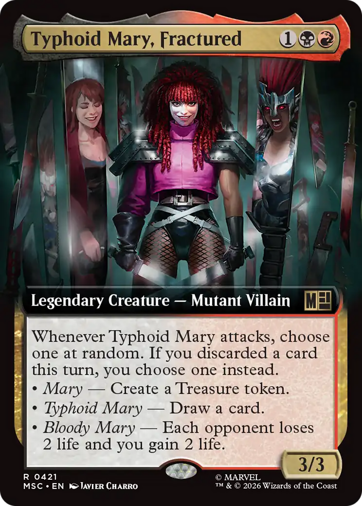 Typhoid Mary, Fractured (Extended Art) [Marvel Super Heroes Commander] | Magic Magpie
