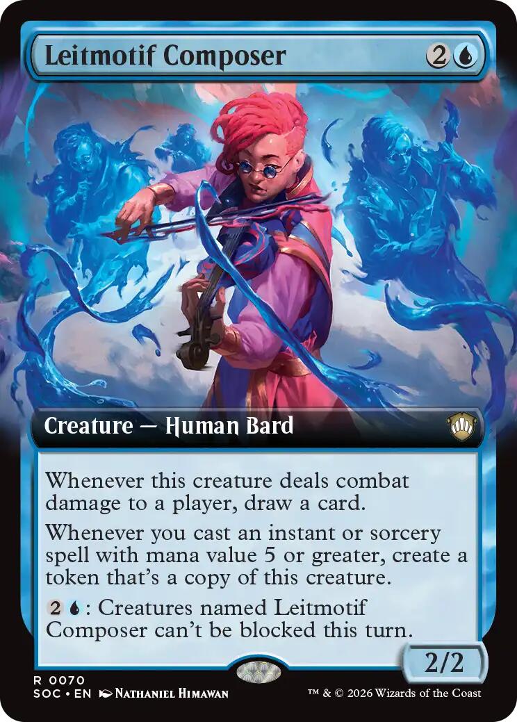 Leitmotif Composer (Extended Art) [Secrets of Strixhaven Commander] | Magic Magpie