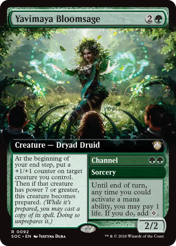 Yavimaya Bloomsage (Extended Art) [Secrets of Strixhaven Commander] | Magic Magpie