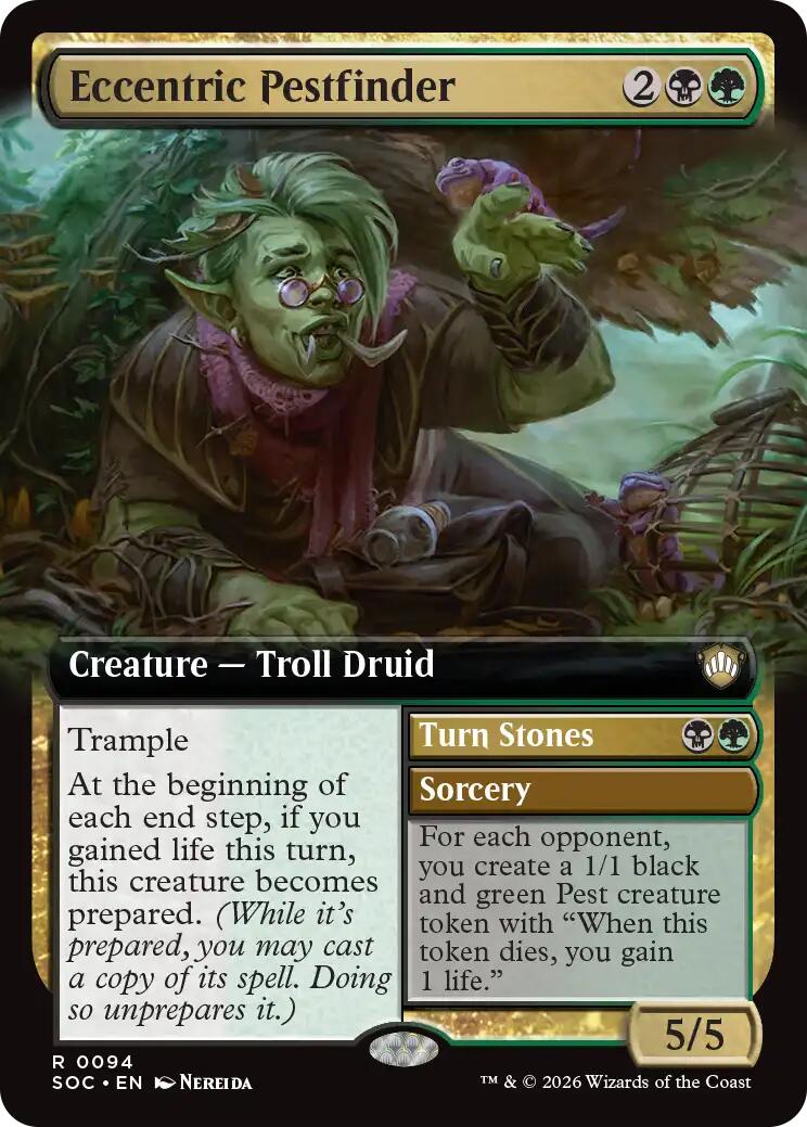 Eccentric Pestfinder (Extended Art) [Secrets of Strixhaven Commander] | Magic Magpie