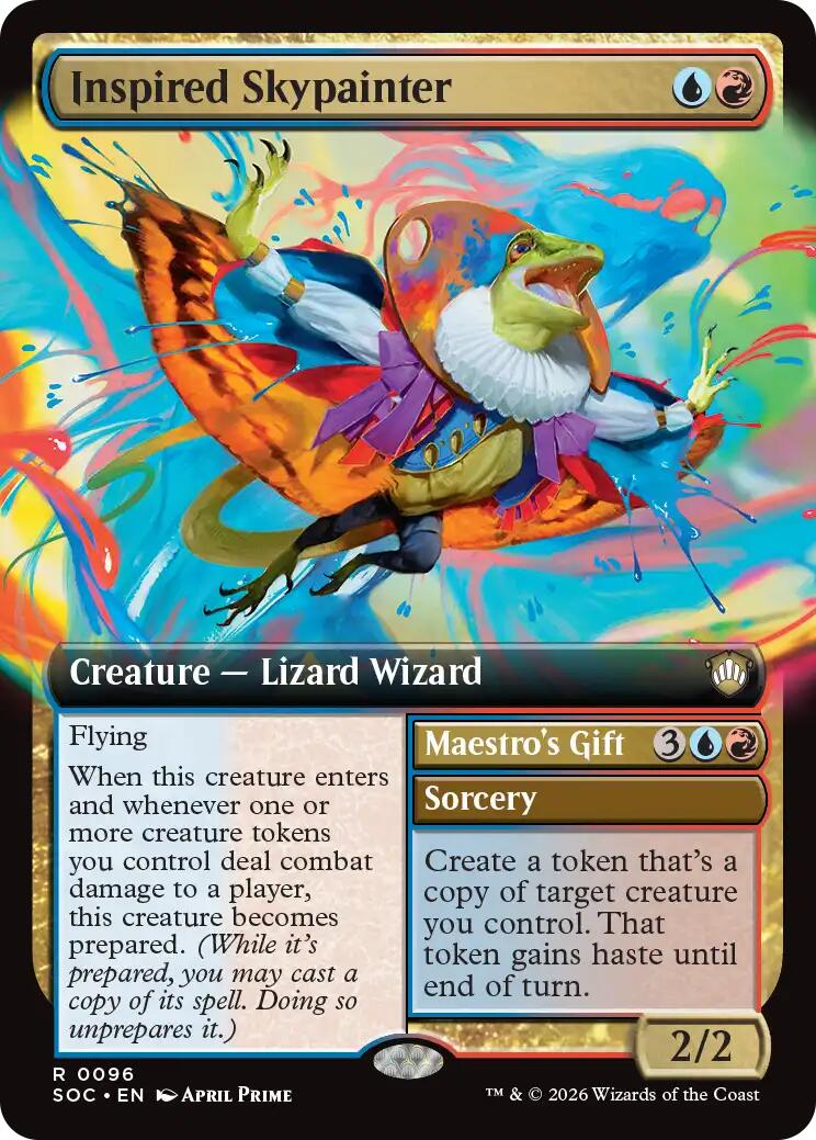 Inspired Skypainter (Extended Art) [Secrets of Strixhaven Commander] | Magic Magpie