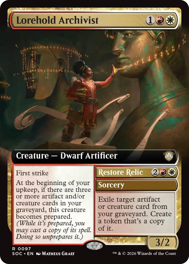 Lorehold Archivist (Extended Art) [Secrets of Strixhaven Commander] | Magic Magpie