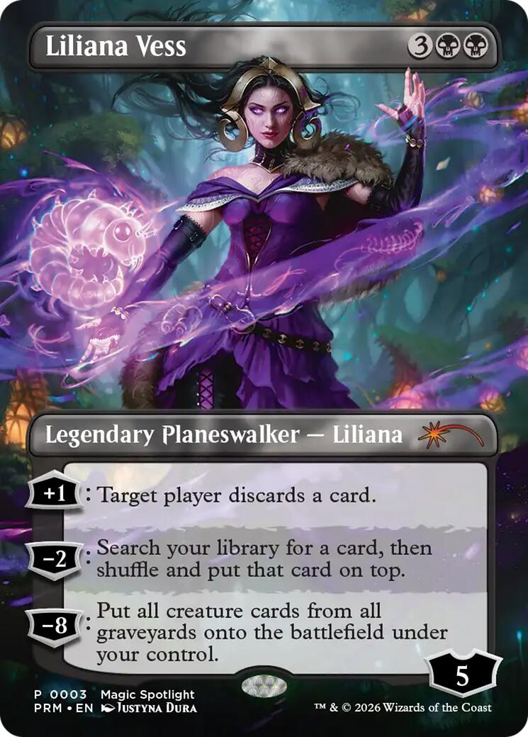 Liliana Vess (Borderless) [Spotlight Series] | Magic Magpie