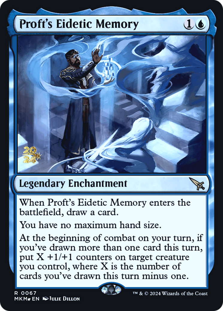 Proft's Eidetic Memory [Murders at Karlov Manor Prerelease Promos] | Magic Magpie