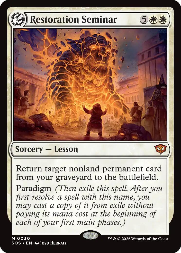 Restoration Seminar [Secrets of Strixhaven] | Magic Magpie