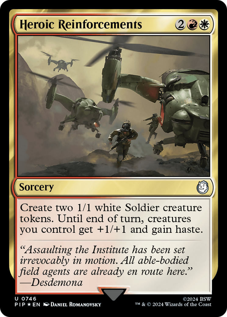 Heroic Reinforcements (Surge Foil) [Fallout] | Magic Magpie