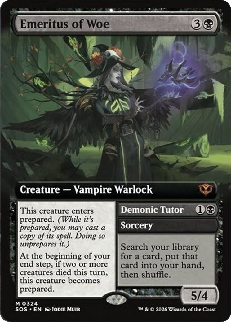 Emeritus of Woe (Extended Art) [Secrets of Strixhaven] | Magic Magpie