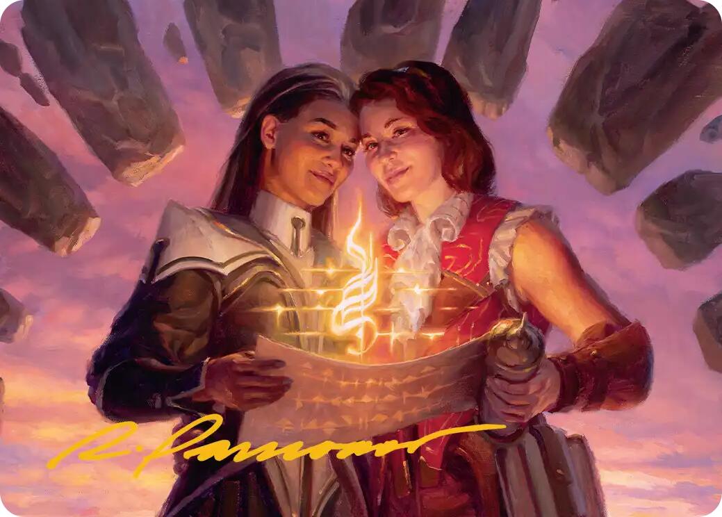 Joined Researchers Art Card (Gold-Stamped Signature) [Secrets of Strixhaven Art Series] | Magic Magpie