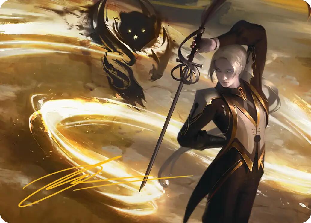 Rapier Wit Art Card (Gold-Stamped Signature) [Secrets of Strixhaven Art Series] | Magic Magpie