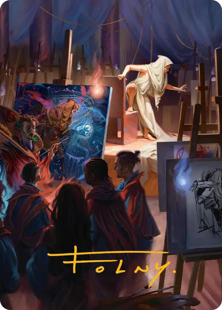 Archaeomancer Art Card (Gold-Stamped Signature) [Secrets of Strixhaven Art Series] | Magic Magpie
