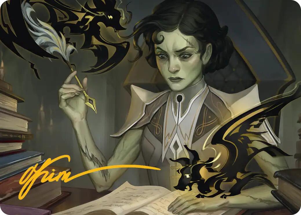 Eternal Student Art Card (Gold-Stamped Signature) [Secrets of Strixhaven Art Series] | Magic Magpie