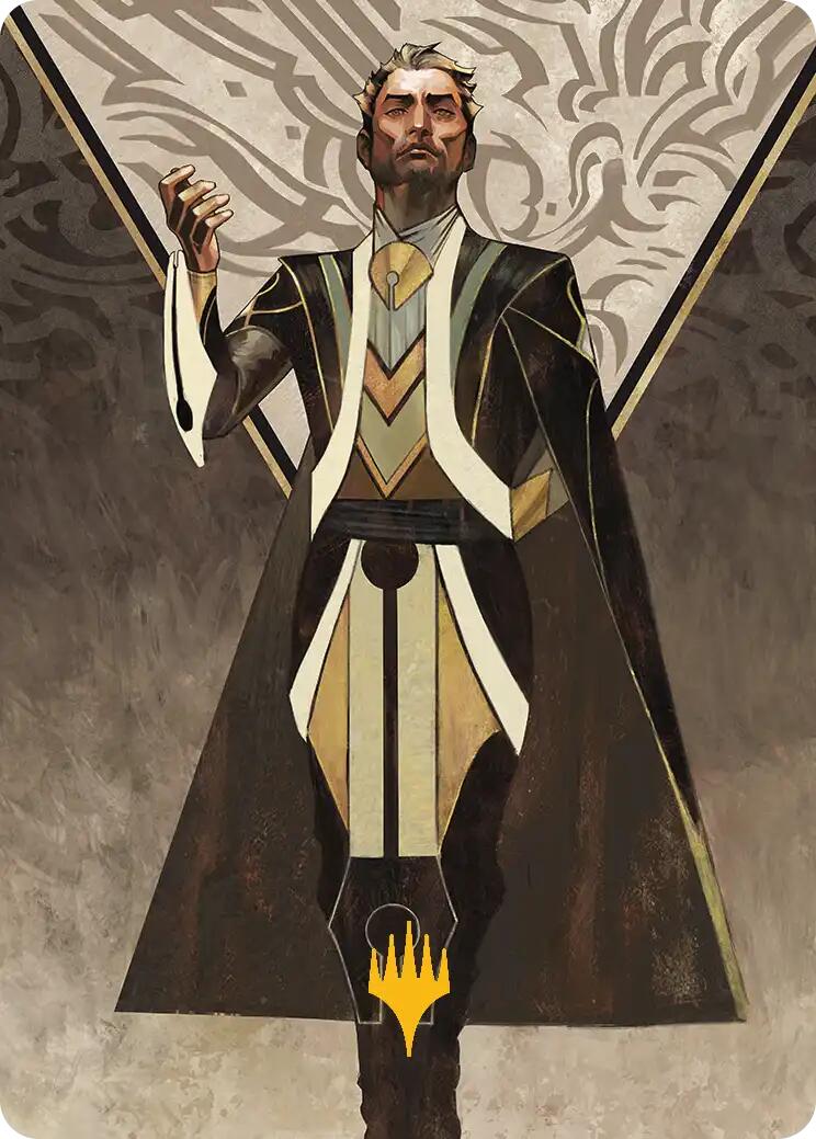 Ral Zarek, Guest Lecturer Art Card (Gold-Stamped Planeswalker Symbol) [Secrets of Strixhaven Art Series] | Magic Magpie