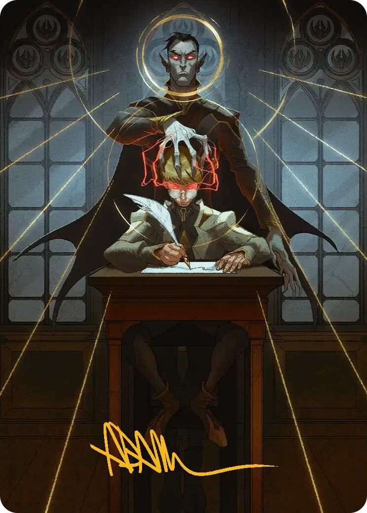 Vampiric Tutor Art Card (Gold-Stamped Signature) [Secrets of Strixhaven Art Series] | Magic Magpie