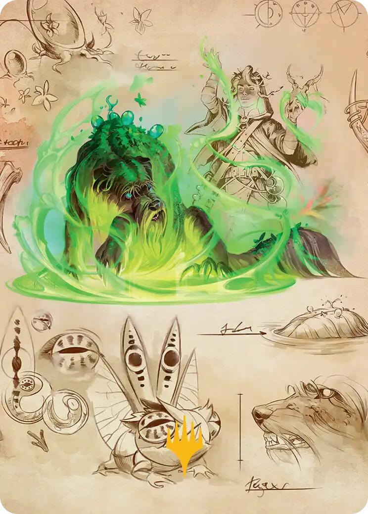 Germination Practicum Art Card (Gold-Stamped Planeswalker Symbol) [Secrets of Strixhaven Art Series] | Magic Magpie
