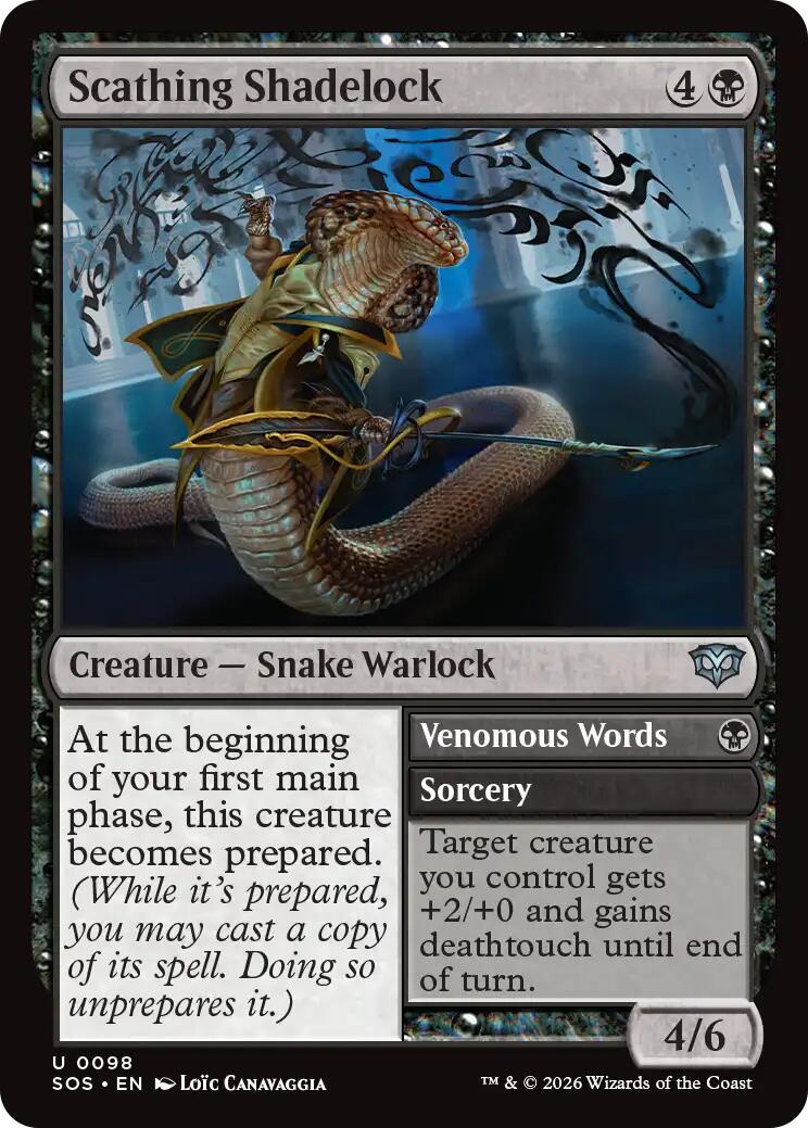 Scathing Shadelock [Secrets of Strixhaven] | Magic Magpie