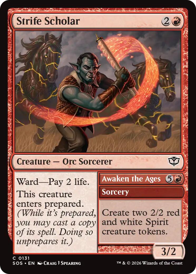 Strife Scholar [Secrets of Strixhaven] | Magic Magpie
