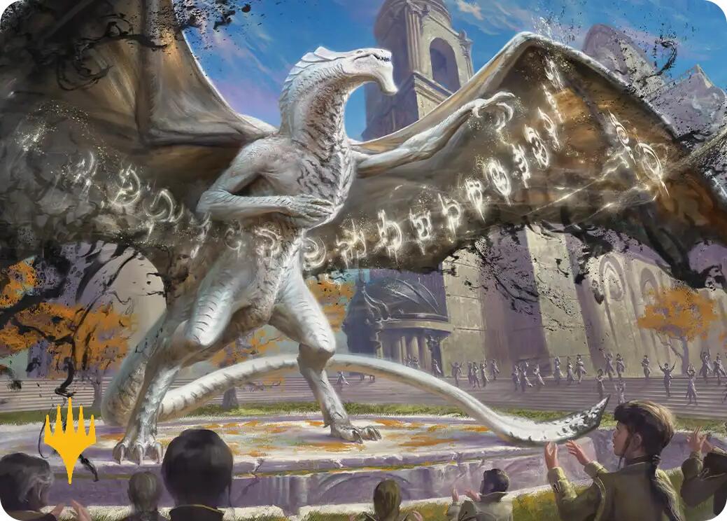 Silverquill, the Disputant Art Card (Gold-Stamped Planeswalker Symbol) [Secrets of Strixhaven Art Series] | Magic Magpie