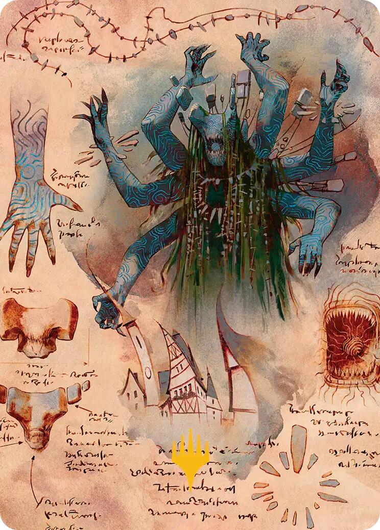 The Dawning Archaic Art Card (Gold-Stamped Planeswalker Symbol) [Secrets of Strixhaven Art Series] | Magic Magpie