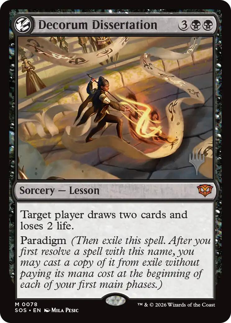 Decorum Dissertation [Secrets of Strixhaven Promos] | Magic Magpie