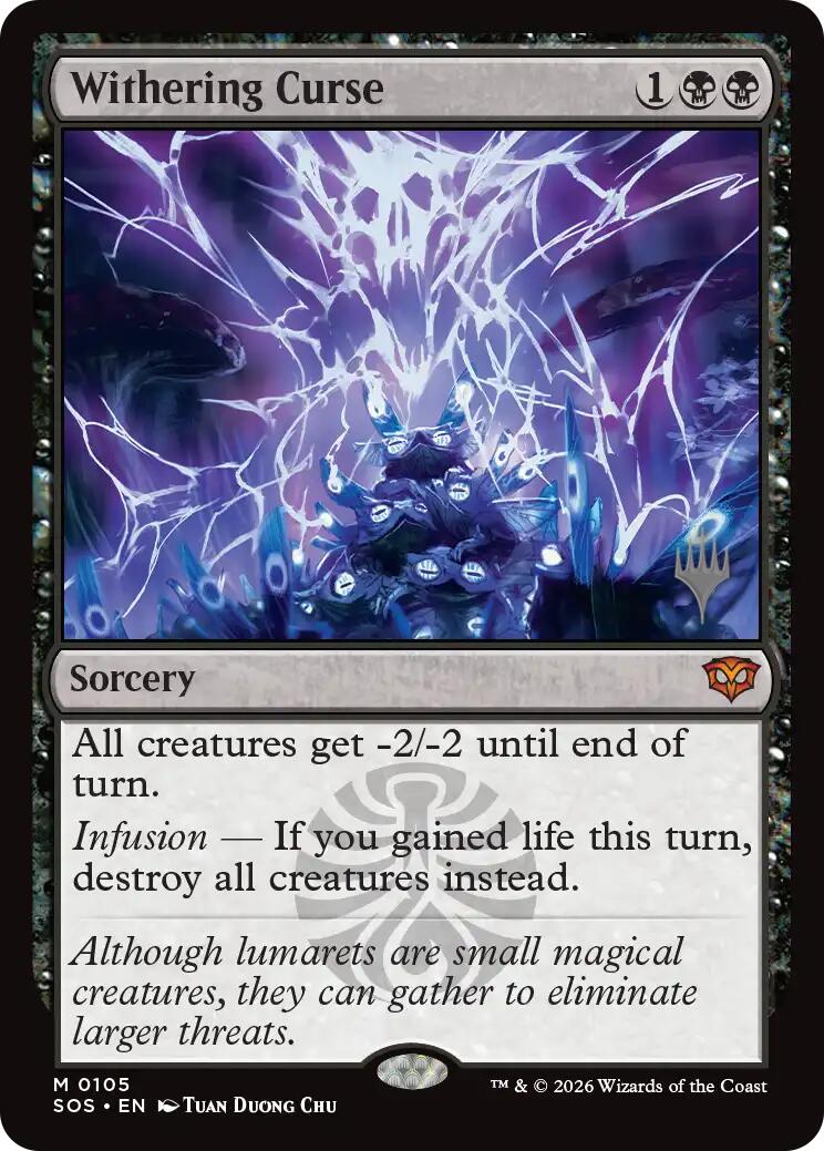 Withering Curse [Secrets of Strixhaven Promos] | Magic Magpie