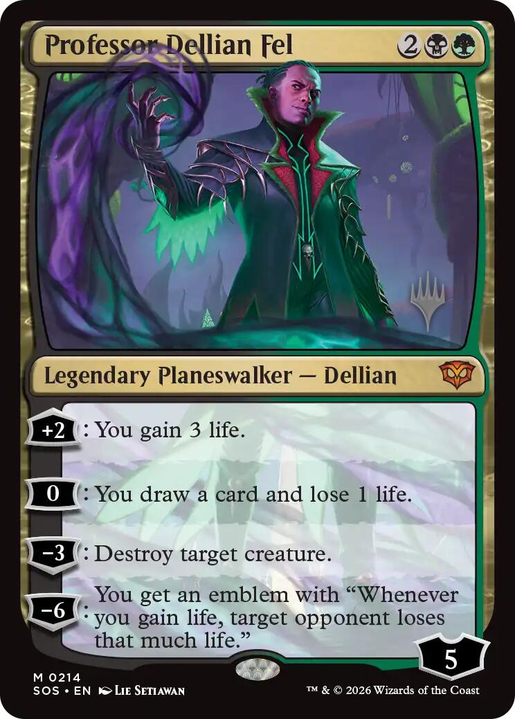 Professor Dellian Fel [Secrets of Strixhaven Promos] | Magic Magpie