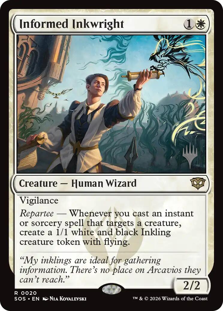 Informed Inkwright [Secrets of Strixhaven Promos] | Magic Magpie