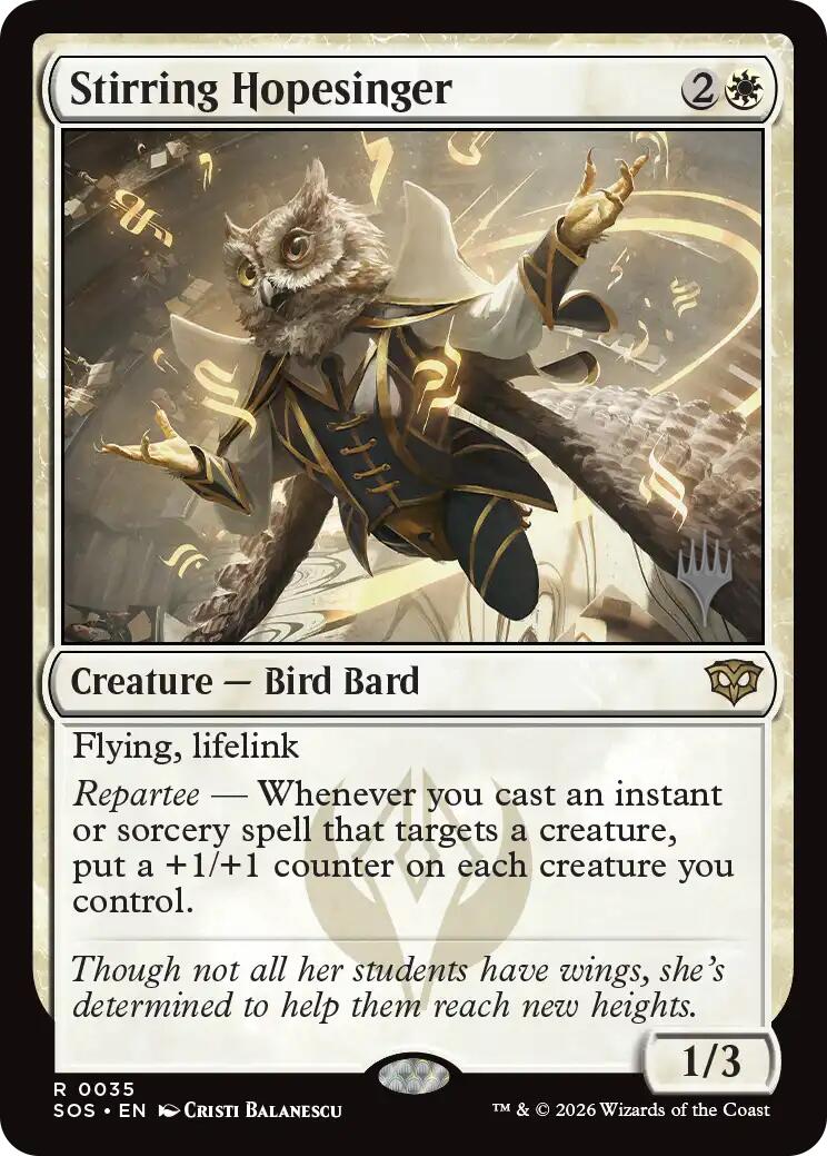 Stirring Hopesinger [Secrets of Strixhaven Promos] | Magic Magpie