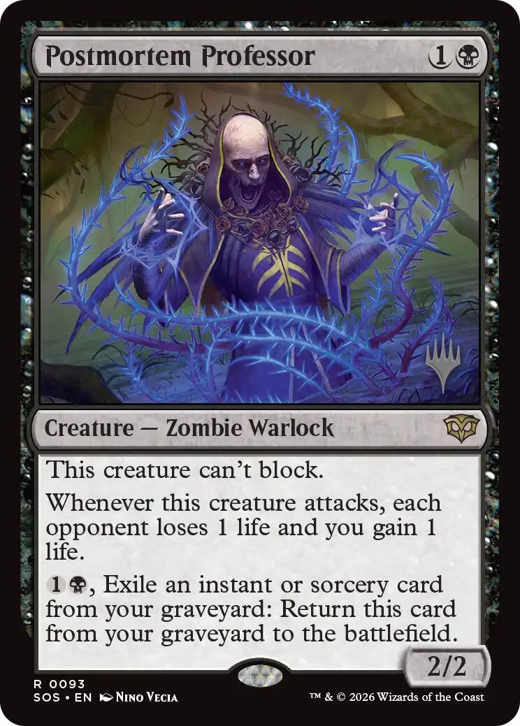 Postmortem Professor [Secrets of Strixhaven Promos] | Magic Magpie
