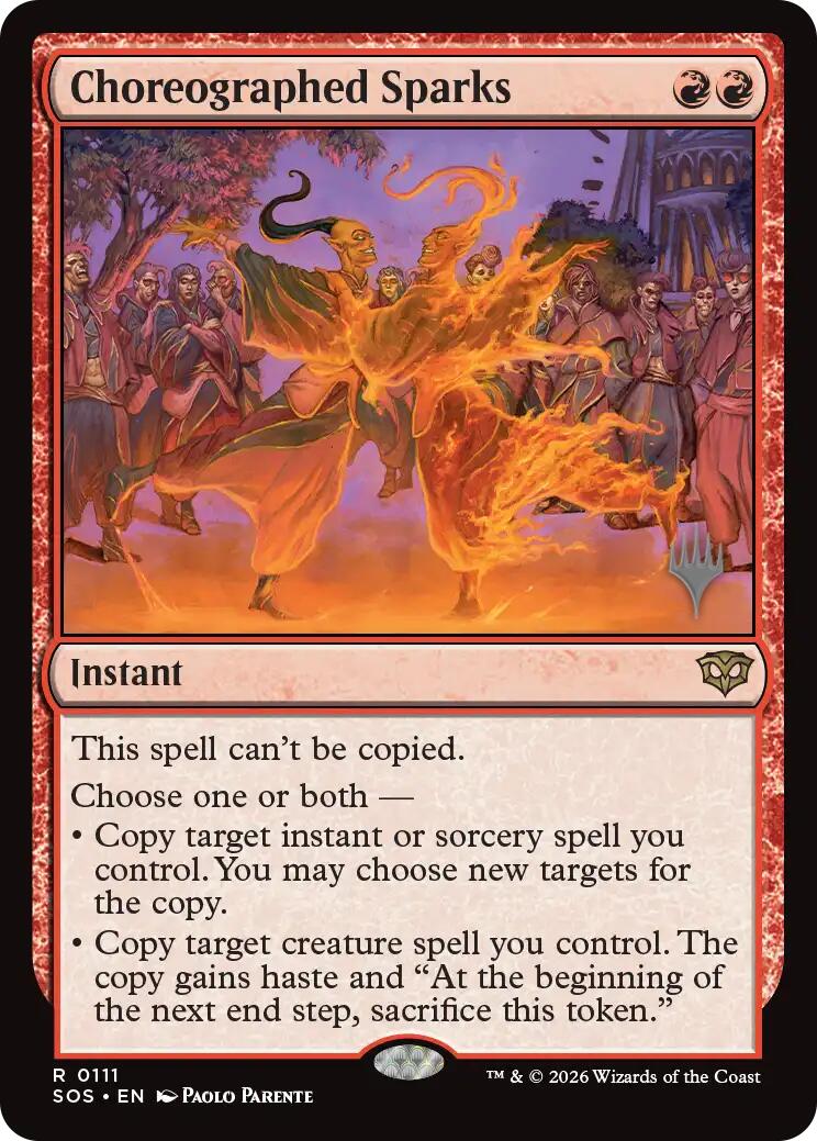 Choreographed Sparks [Secrets of Strixhaven Promos] | Magic Magpie