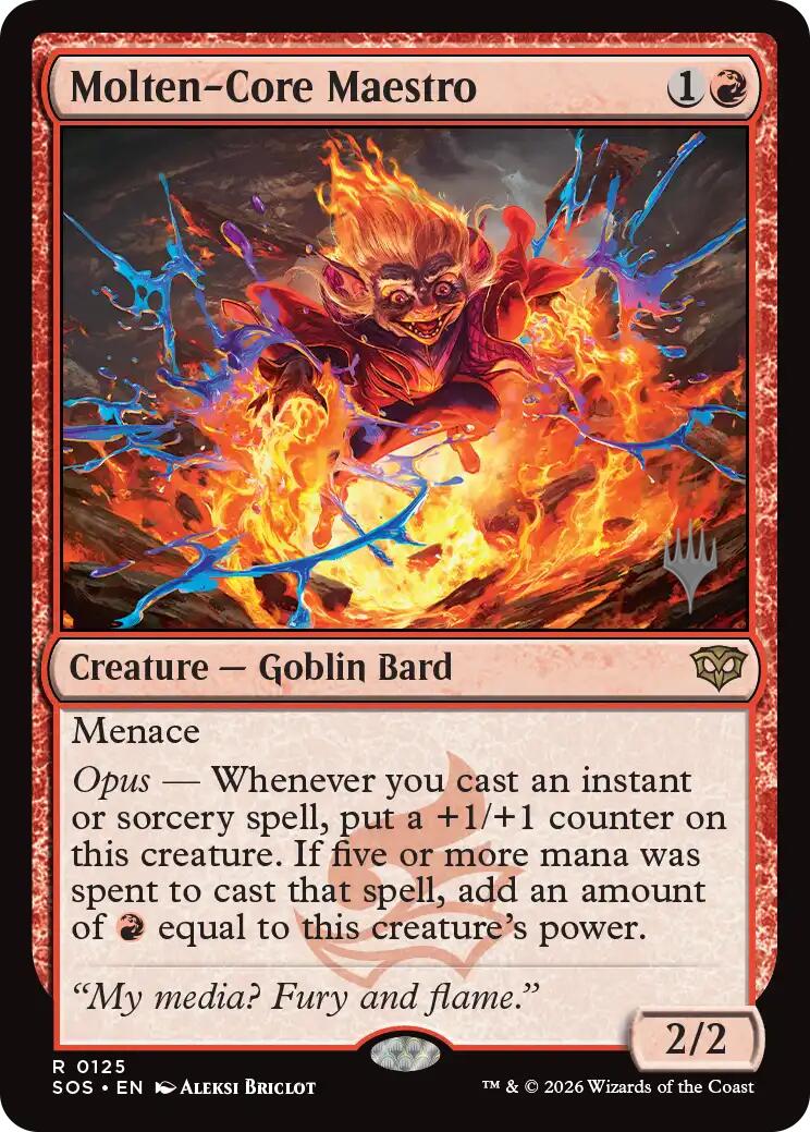 Molten-Core Maestro [Secrets of Strixhaven Promos] | Magic Magpie