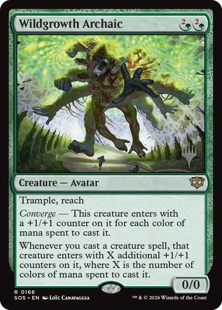 Wildgrowth Archaic [Secrets of Strixhaven Promos] | Magic Magpie