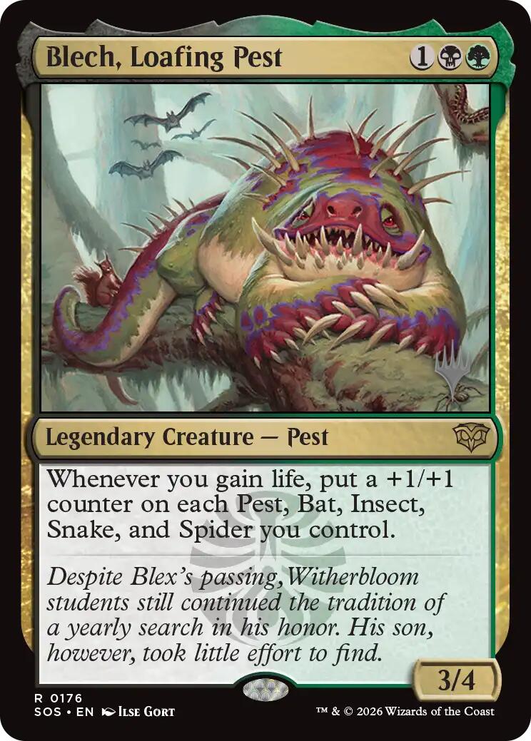Blech, Loafing Pest [Secrets of Strixhaven Promos] | Magic Magpie