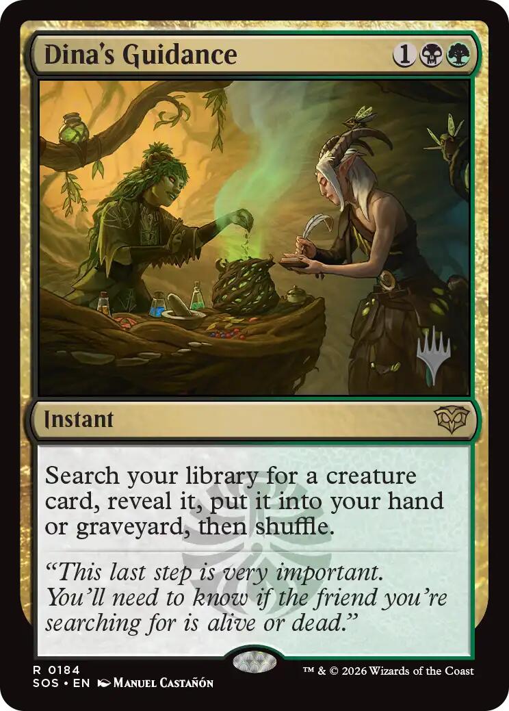 Dina's Guidance [Secrets of Strixhaven Promos] | Magic Magpie