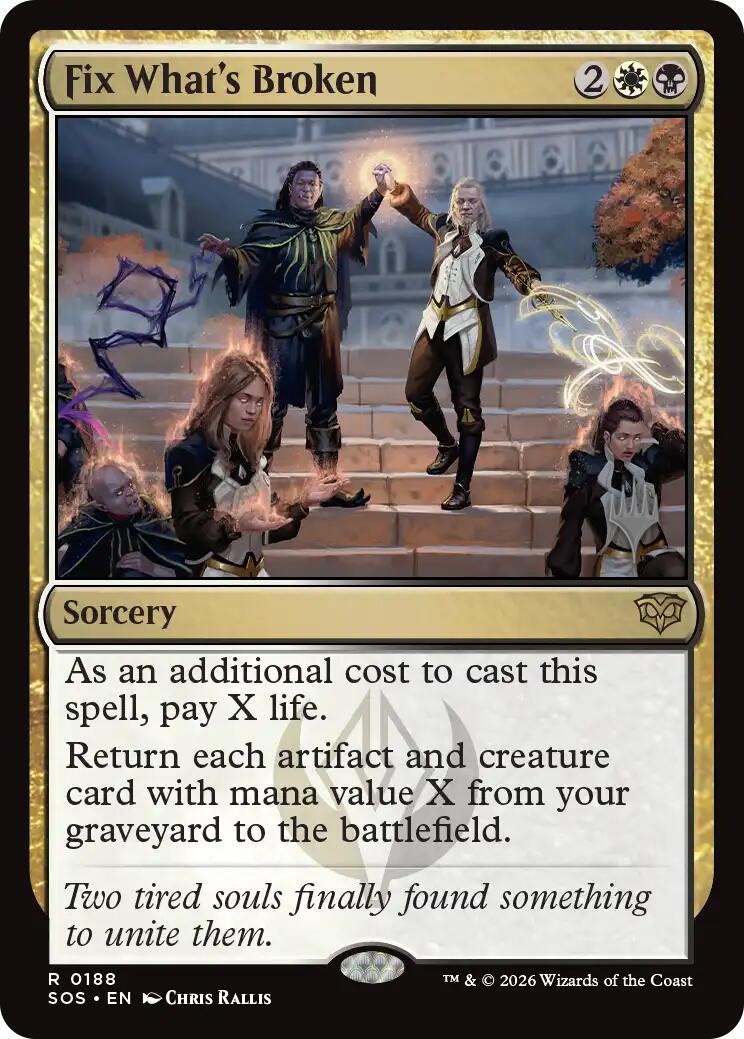 Fix What's Broken [Secrets of Strixhaven Promos] | Magic Magpie