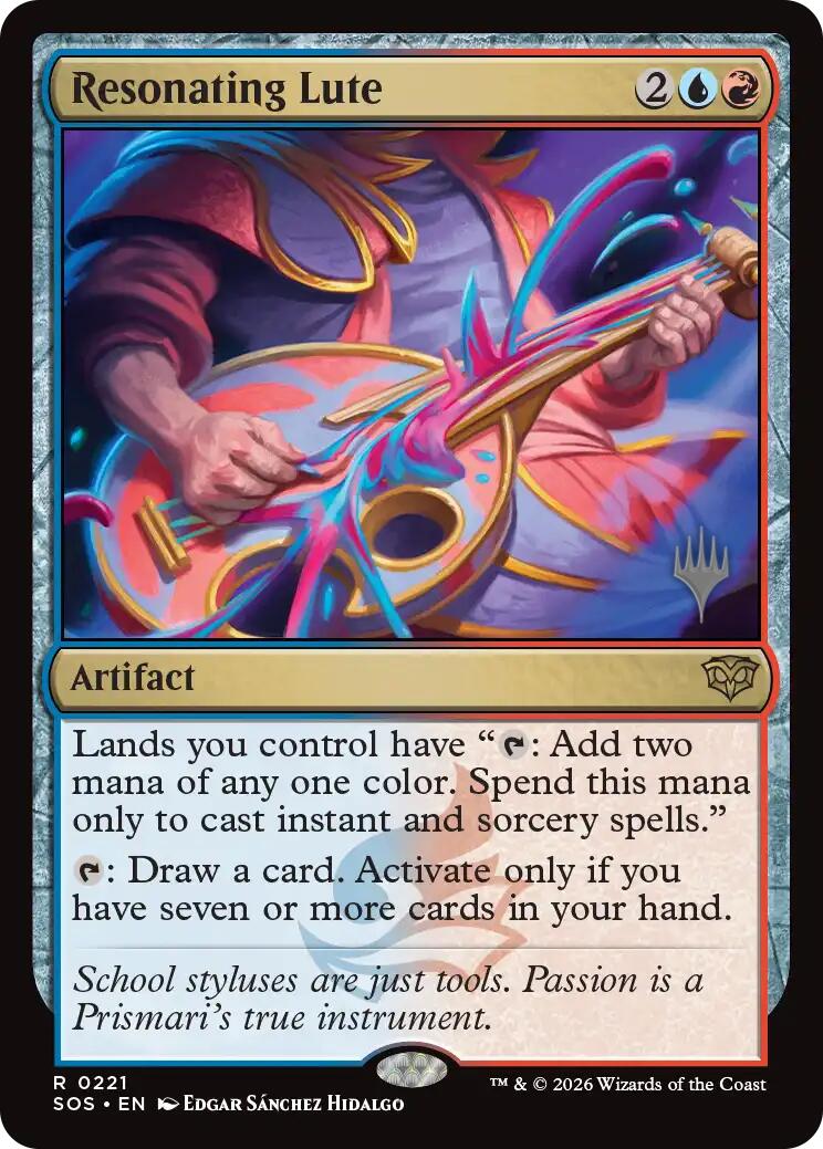 Resonating Lute [Secrets of Strixhaven Promos] | Magic Magpie