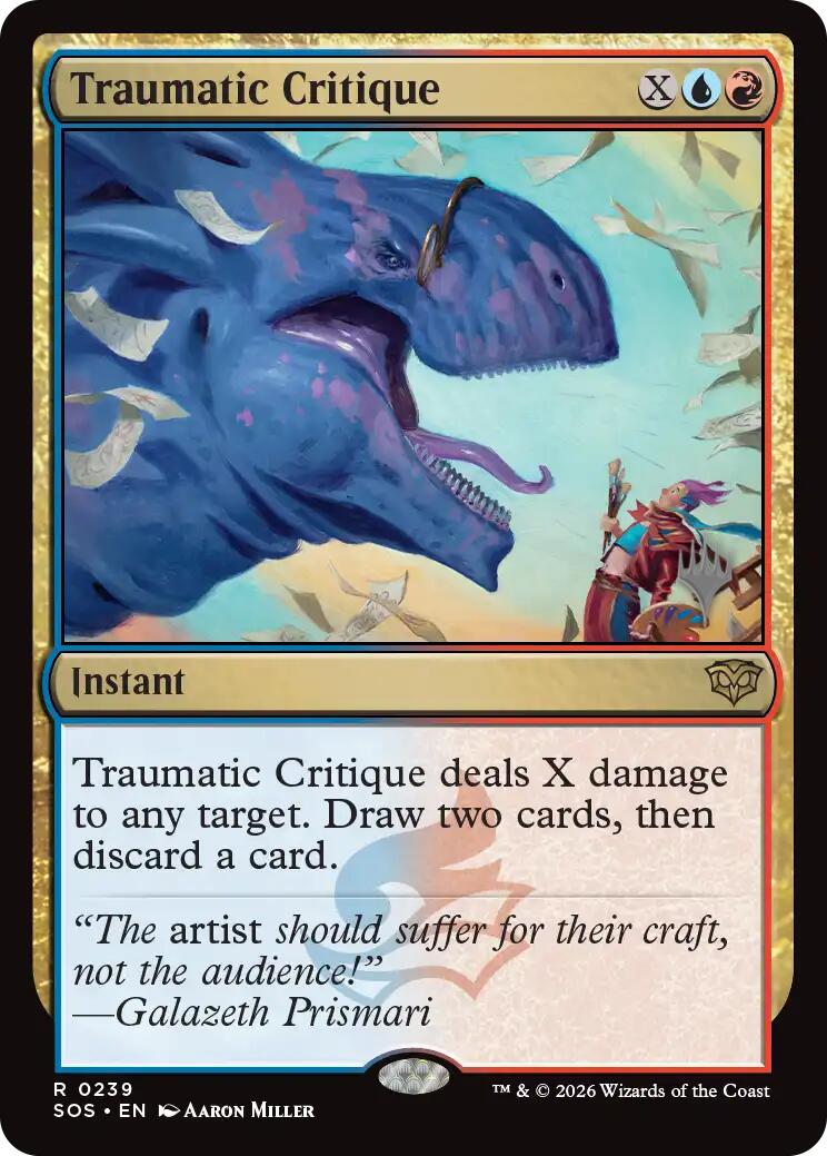 Traumatic Critique [Secrets of Strixhaven Promos] | Magic Magpie