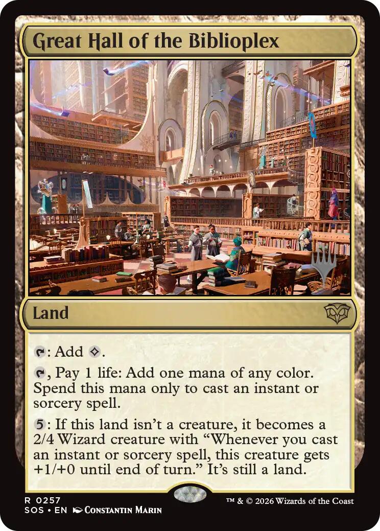 Great Hall of the Biblioplex [Secrets of Strixhaven Promos] | Magic Magpie