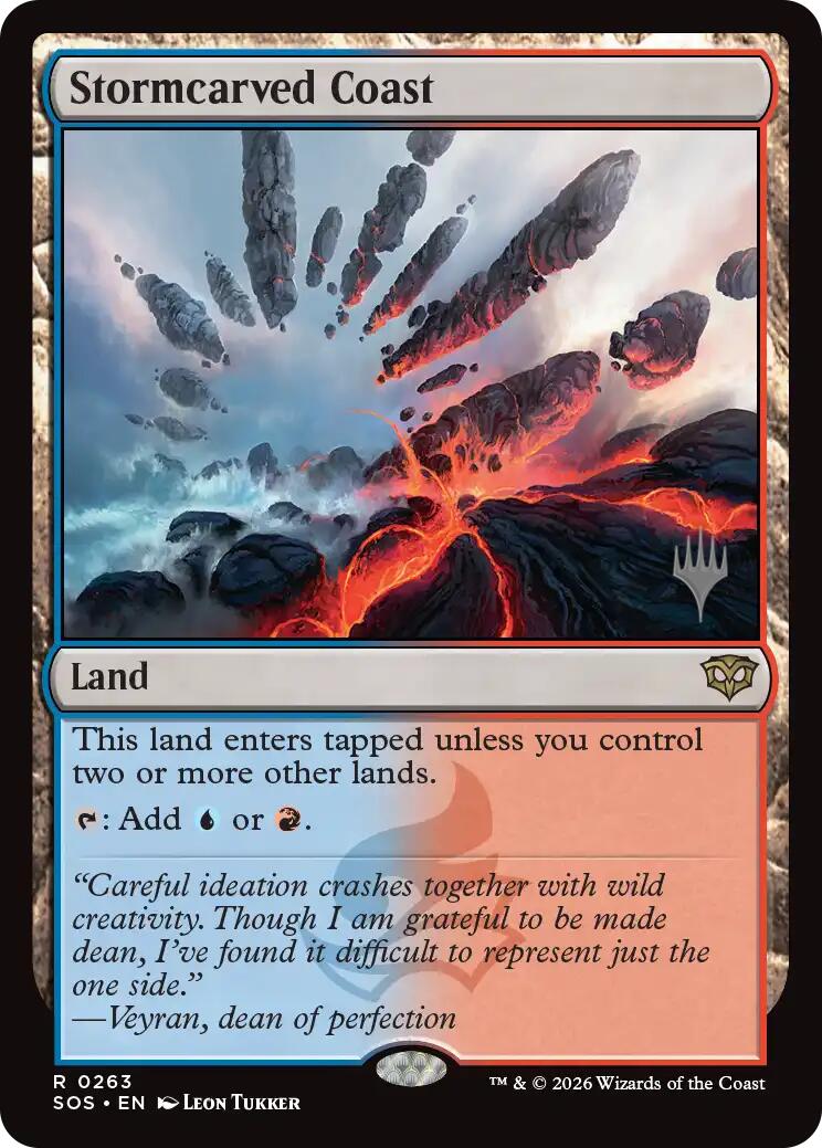 Stormcarved Coast [Secrets of Strixhaven Promos] | Magic Magpie