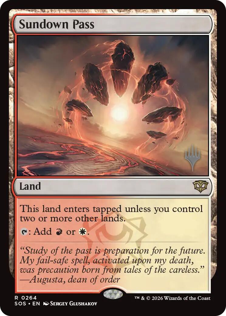 Sundown Pass [Secrets of Strixhaven Promos] | Magic Magpie