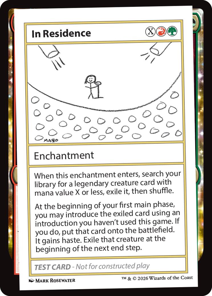 In Residence [Mystery Booster Playtest Cards] | Magic Magpie