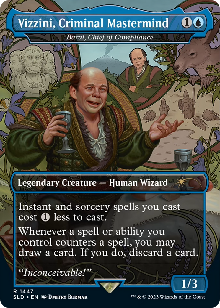 Vizzini, Criminal Mastermind - Baral, Chief of Compliance [Secret Lair Drop Series] | Magic Magpie