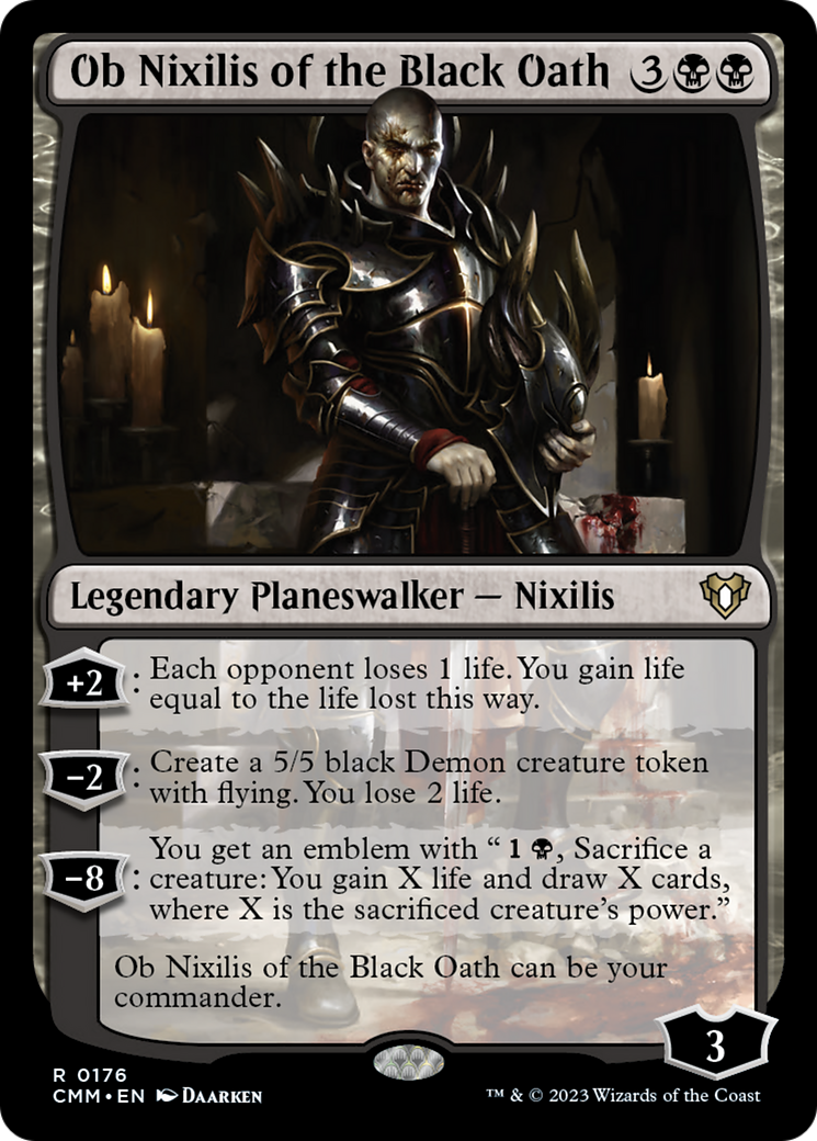 Ob Nixilis of the Black Oath [Commander Masters] | Magic Magpie