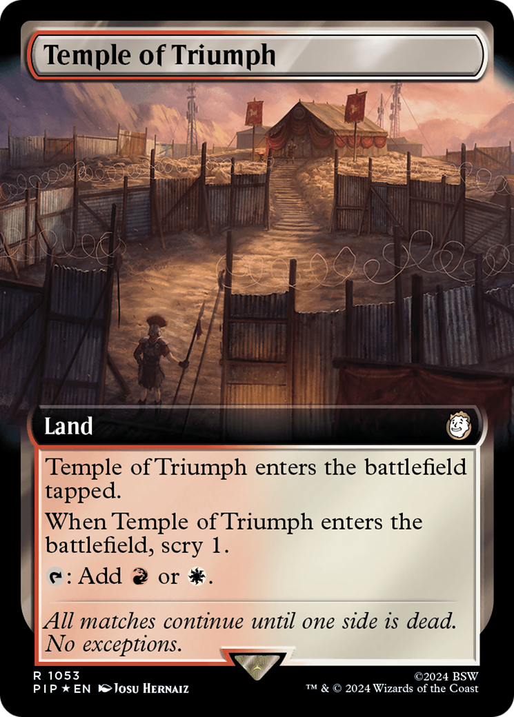 Temple of Triumph (Extended Art) (Surge Foil) [Fallout] | Magic Magpie