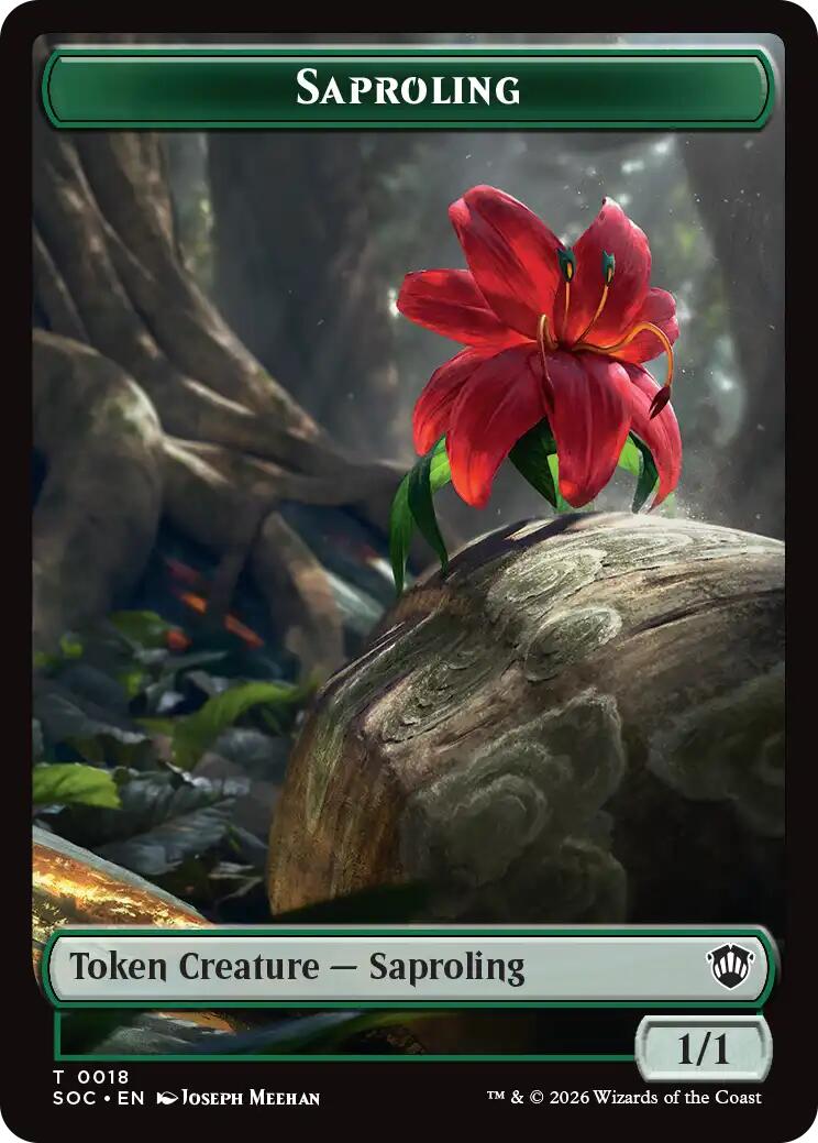 Saproling // Pest (0023) Double-Sided Token [Secrets of Strixhaven Commander Tokens] | Magic Magpie