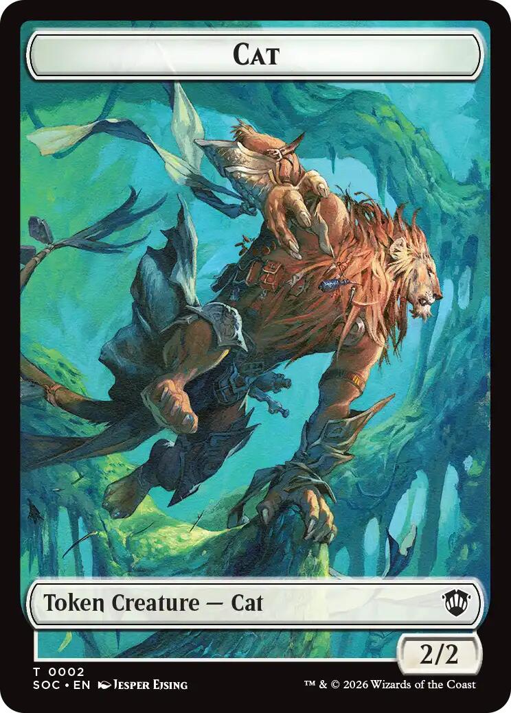 Cat // Inkling (0022) Double-Sided Token [Secrets of Strixhaven Commander Tokens] | Magic Magpie